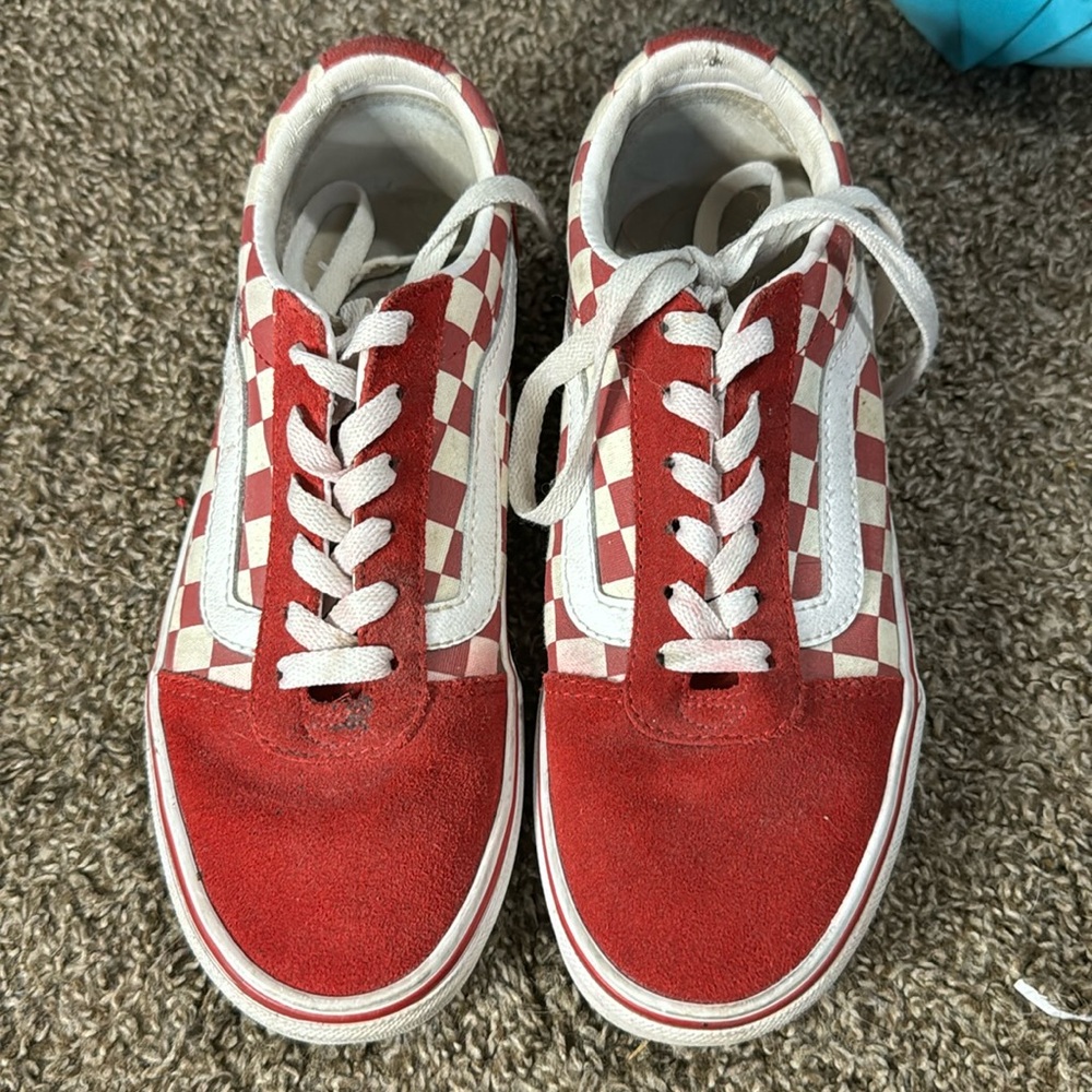 Red Checkered Vans